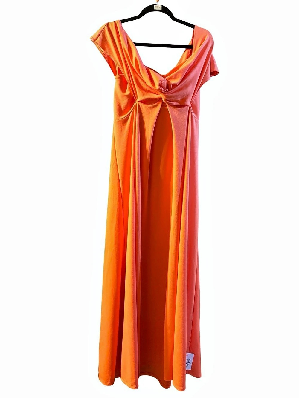 ASOS Design Draped Maxi Dress in Orange NWT